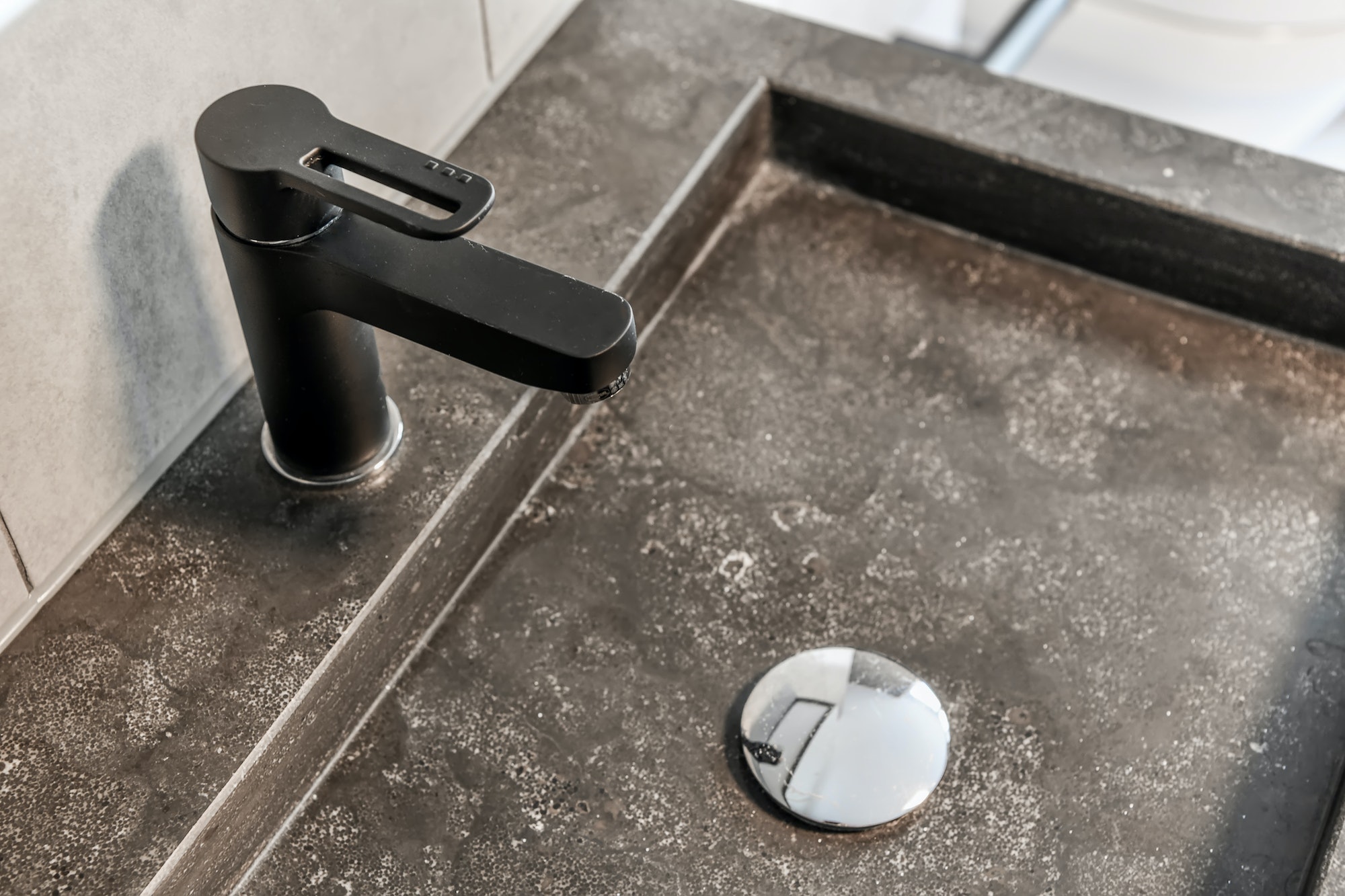 Close up of faucet